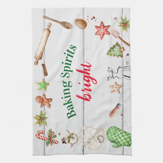 Linge De Cuisine Baking Spirits Bright Christmas (Vertical)
