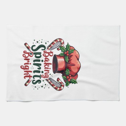 Linge De Cuisine Baking Spirits Bright Funky Baking Chef Baker (Horizontal)