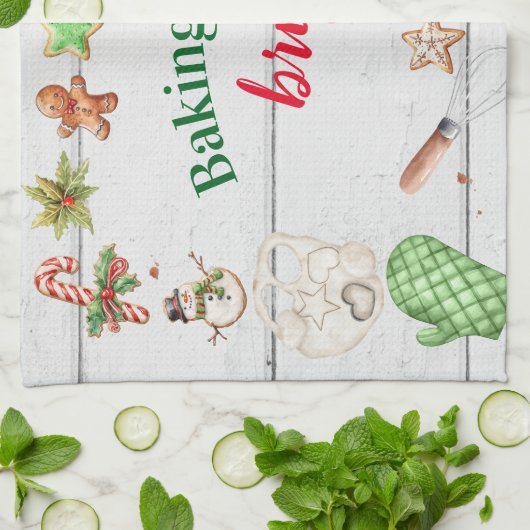 Linge De Cuisine Baking Spirits Bright Noël (Plié)