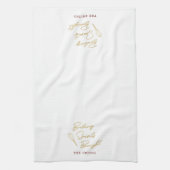 Linge De Cuisine Baking Spiritueux Bright Nom de famille Noël (Vertical)