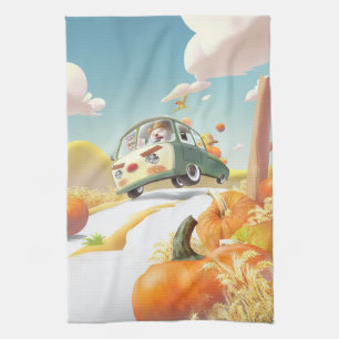 Linge De Cuisine Balade en Citrouille lunaire