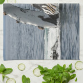 Linge De Cuisine Baleine à bosse (Plié)