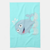 Linge De Cuisine Baleine bleue (Vertical)