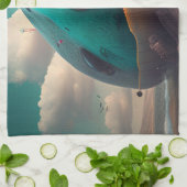 Linge De Cuisine Baleine étrange (Plié)