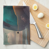 Linge De Cuisine Baleine étrange (Quart Plié)