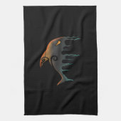 Linge De Cuisine baleine noire Halloween (Vertical)