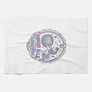 Linge De Cuisine Balle de disco Licorne Licorne Impression ludique