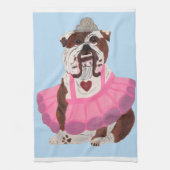 Linge De Cuisine Ballerine Bouledogue (Vertical)