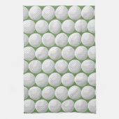 Linge De Cuisine balles de golf blanches sur vert (Vertical)