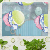 LINGE DE CUISINE BALLES DE TENNIS (Plié)