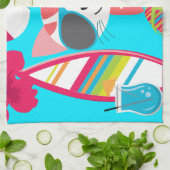 Linge De Cuisine Ballon de plage mignon de lunettes de soleil de (Plié)