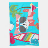 Linge De Cuisine Ballon de plage mignon de lunettes de soleil de (Vertical)