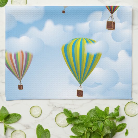 Linge De Cuisine Ballons à air chaud (Plié)