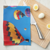 Linge De Cuisine Ballons à air chaud Ciel bleu (Quart Plié)