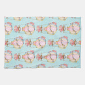 Linge De Cuisine Ballons d'air chaud mignon avec Motif d'aquarelle  (Horizontal)