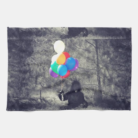 Linge De Cuisine ballons d'anniversaire (Horizontal)