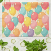 Linge De Cuisine Ballons de fête de différentes couleurs (Plié)