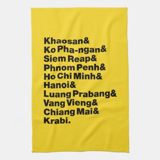 Linge De Cuisine Banana Pancake Trail / Circuit (Vertical)