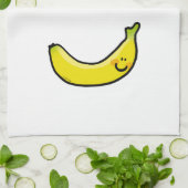 Linge De Cuisine Banane jaune drôle (Plié)