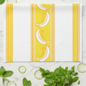 Linge De Cuisine Banane Rayures Jacquard Luxe (Plié)
