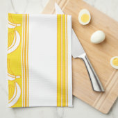 Linge De Cuisine Banane Rayures Jacquard Luxe (Quart Plié)