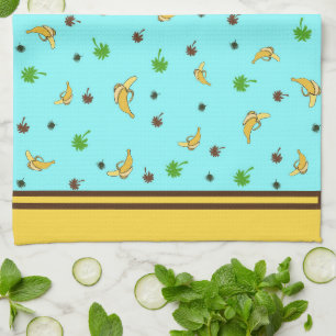 Linge De Cuisine Bananes et palmiers