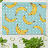 Linge De Cuisine Bananes et points de Polk (Plié)