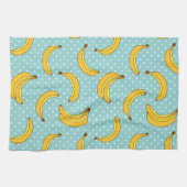 Linge De Cuisine Bananes et points de Polk (Horizontal)