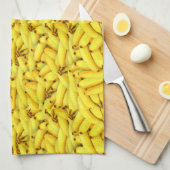 Linge De Cuisine Bananes jaune (Quart Plié)
