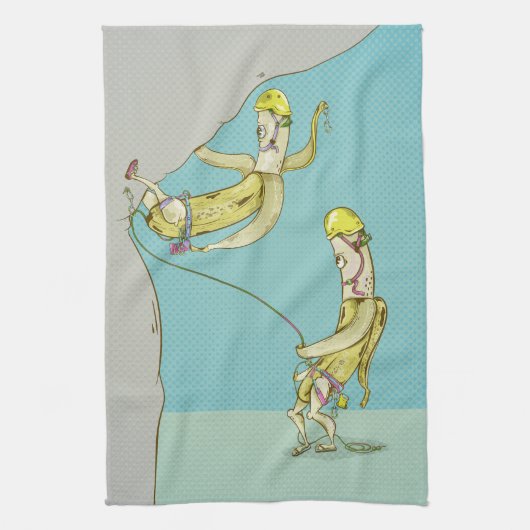 Linge De Cuisine Bananes rock escalade drôle fruits (Vertical)