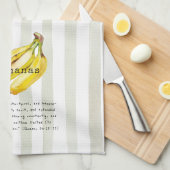 Linge De Cuisine Bananes - Verset du Coran (Quart Plié)