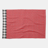 Linge De Cuisine Bandana Boho Rouge (Horizontal)