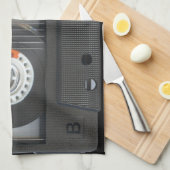 Linge De Cuisine Bande de bande Emo Cassette 90's Noir Mix (Quart Plié)