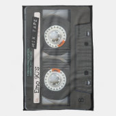 Linge De Cuisine Bande de bande Emo Cassette 90's Noir Mix (Vertical)