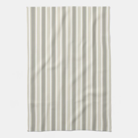 Linge De Cuisine Bande de bonbons beige (Vertical)