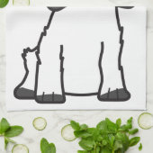 Linge De Cuisine Bande dessinée anglaise de chien de cocker (Plié)