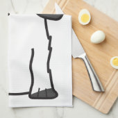 Linge De Cuisine Bande dessinée anglaise de chien de cocker (Quart Plié)