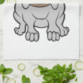 Linge De Cuisine Bande dessinée de bouledogue (Plié)