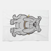 Linge De Cuisine Bande dessinée de bouledogue (Horizontal)