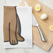 Linge De Cuisine Bande dessinée de chien de berger allemand (Quart Plié)