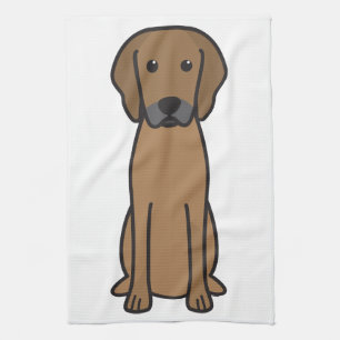 Linge De Cuisine Bande dessinée de chien de Rhodesian Ridgeback