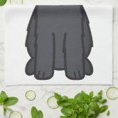 Linge De Cuisine Bande dessinée de chien de Terrier de bleu de (Plié)