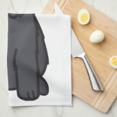 Linge De Cuisine Bande dessinée de chien de Terrier de bleu de (Quart Plié)