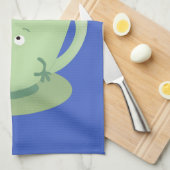 Linge De Cuisine Bande dessinée de la tasse de thé mignonne humour (Quart Plié)