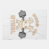 Linge De Cuisine Bande dessinée de lapin de séance d'entraînement - (Horizontal)