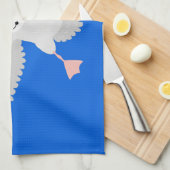 Linge De Cuisine Bande dessinée de l'oiseau mûre albatros (Quart Plié)