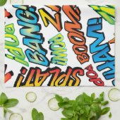 Linge De Cuisine Bande dessinée Pop Art Sounds (Plié)