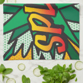 Linge De Cuisine Bande dessinée Pop Art SPLAT (Plié)