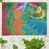 Linge De Cuisine Bande géniale de dinosaure (Plié)