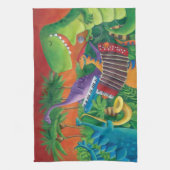 Linge De Cuisine Bande géniale de dinosaure (Vertical)